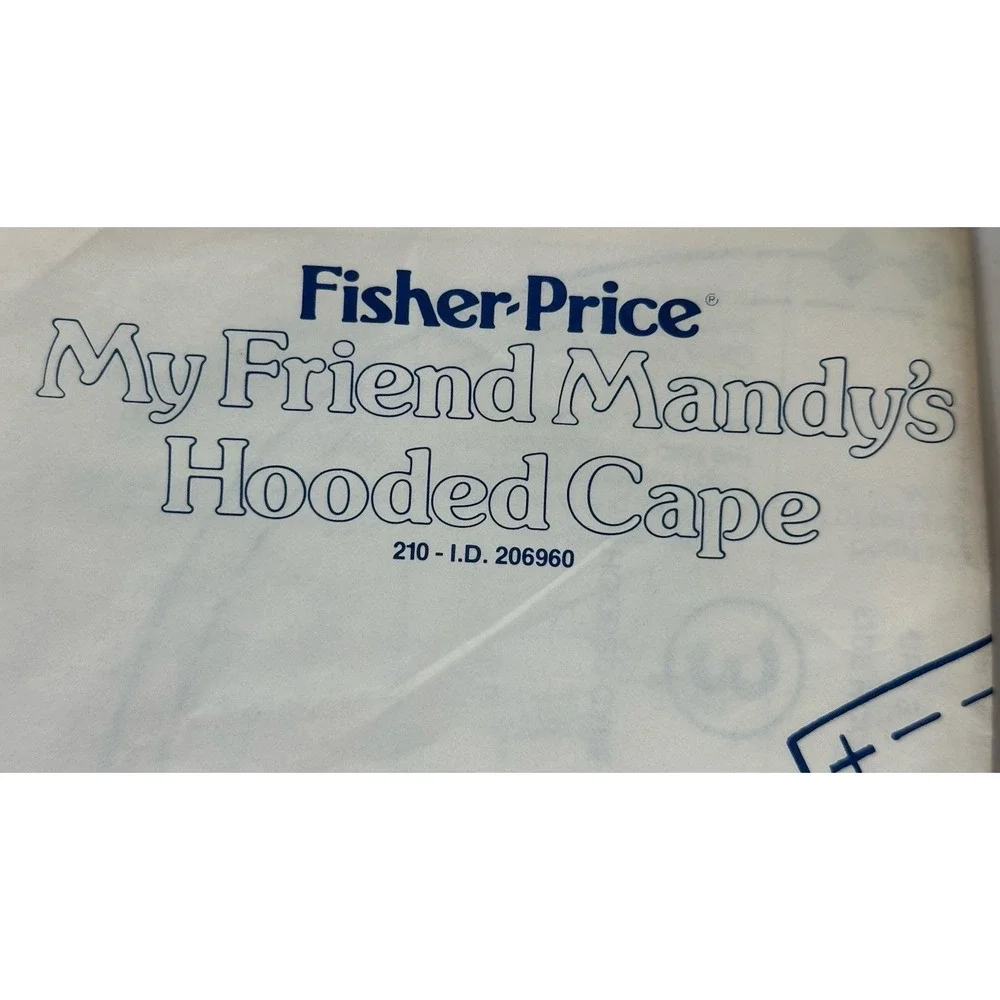 Vintage Fisher Price‎ My Friend Mandys Doll Clothing Sewing Patterns Set of 6